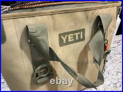 YETI Hopper 20 Portable Field Tan / Blaze Orange With Sidekick + strap