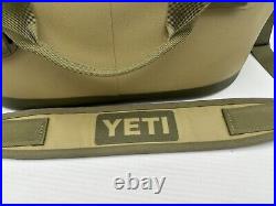 YETI Hopper 20 Soft Cooler Zip Top Field Green Tan Orange Zipper Closure VGUC