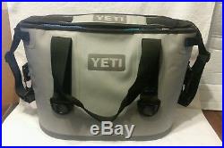 YETI Hopper 20 Soft Side Cooler Fog Gray/Tahoe Blue. Excellent Condition