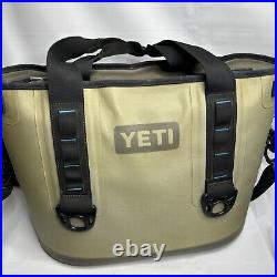 YETI Hopper 20 soft cooler in Fog Gray and Tahoe Blue