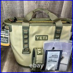YETI Hopper 30 Portable Soft Cooler Field Tan / Blaze Orange NEW NWT RARE HTF
