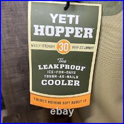 YETI Hopper 30 Portable Soft Cooler Field Tan / Blaze Orange NEW NWT RARE HTF