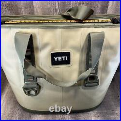 YETI Hopper 30 Portable Soft Cooler Field Tan / Blaze Orange NEW NWT RARE HTF