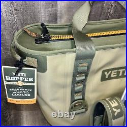 YETI Hopper 30 Portable Soft Cooler Field Tan / Blaze Orange NEW NWT RARE HTF