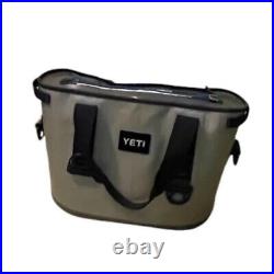 YETI Hopper 30 Soft Bag Zipper Cooler No Shoulder Strap Grey