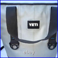 YETI Hopper 30 Soft-Sided Cooler Fog Gray Tahoe Blue Original- Discontinued