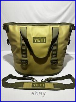 YETI Hopper 40 Leak-Proof Bag Tote Cooler Field Tan / Blaze Orange RARE