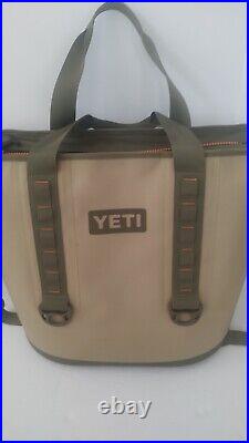 YETI Hopper 40 Leak-Proof Bag Tote Cooler Field Tan / Blaze Orange RARE