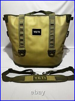 YETI Hopper 40 Leak-Proof Bag Tote Cooler Field Tan / Blaze Orange RARE