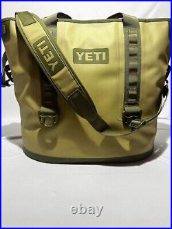 YETI Hopper 40 Leak-Proof Bag Tote Cooler Field Tan / Blaze Orange RARE