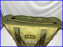 YETI Hopper 40 Leak-Proof Bag Tote Cooler Field Tan / Blaze Orange RARE