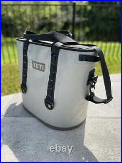 YETI Hopper 40 Portable Cooler Fog Gray / Tahoe Blue Discontinued Retired Style