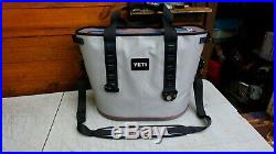 YETI Hopper 40 Portable Cooler Gray/Blue Used Twice Has a few dirty spots #88