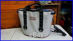 YETI Hopper 40 Portable Cooler Gray/Blue Used Twice Has a few dirty spots #88