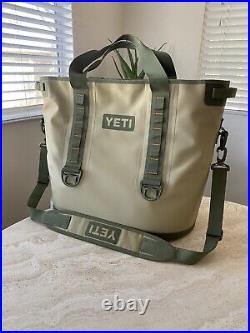 YETI Hopper 40 Soft Cooler Leak-Proof Field Tan/Blaze Orange RARE SOLD OUT