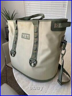 YETI Hopper 40 Soft Cooler Leak-Proof Field Tan/Blaze Orange RARE SOLD OUT