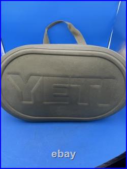 YETI Hopper 40 Soft Side Cooler Tan Field Green and Orange Liner and Zipper