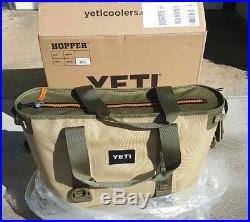 YETI Hopper 40 cooler BRAND NEW authentic Field Tan/Blaze Orange