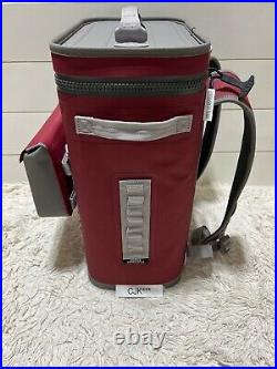 YETI Hopper BACKFLIP 24 Soft Backpack Cooler LTD ED HARVEST RED withSIDEKICK DRY