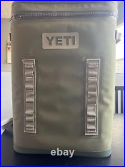YETI Hopper BackFlip 24 Backpack Cooler Highlands Olive WITH Dry Sidekick