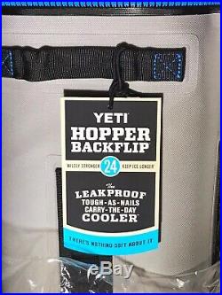 YETI Hopper BackFlip 24 Cooler Backpack Fog Gray BRAND NEW FLAWLESS