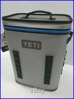 YETI Hopper Backflip 24 Soft Sided Cooler/Backpack, Fog Gray/Tahoe