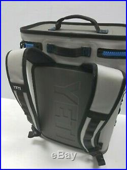 YETI Hopper BackFlip 24 Cooler Backpack Fog Gray/ Tahoe Blue