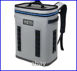 YETI Hopper BackFlip 24 Cooler Backpack Fog Gray/Tahoe Blue. Great Shape