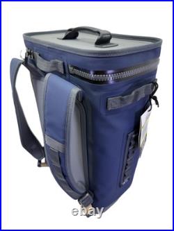YETI Hopper Backflip 24 Soft Sided Backpack Cooler Navy Blue