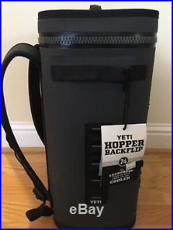 YETI Hopper Backflip 24 Soft Sided Cooler/Backpack, Charcoal NEW