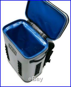 YETI Hopper Backflip 24 Soft Sided Cooler/Backpack, Fog Gray/Tahoe Blue NEW