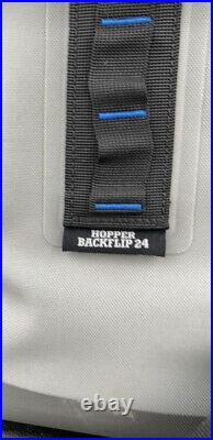 YETI Hopper Backflip 24 Soft Sided Cooler/Backpack Grey Bag Logo