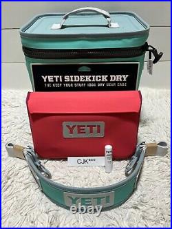 YETI Hopper Flip 12 AQUIFER BLUE! +SIDEKICK DRY-BIMINI PINK? +Shoulder Strap