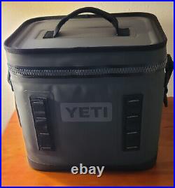 YETI Hopper Flip 12 Leakproof Soft Cooler, Charcoal with Shoulder Strap Black Gray