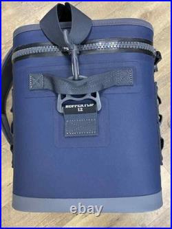 YETI Hopper Flip 12 Navy Gray Portable Soft Sided Cooler PPSDM 353295
