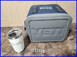 YETI Hopper Flip 12 Portable Cooler Navy & YETI Rumbler 20oz BRAVES EDITION