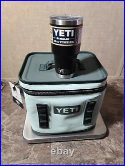 YETI Hopper Flip 12 Portable Cooler SAGEBRUSH & yeti Rambler TUMBLER 30oz black