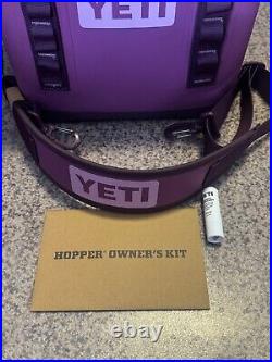 YETI Hopper Flip 12 Soft Cooler + LUNCH BOX + 30 oz TUMBLER LTD ED NORDIC PURPLE