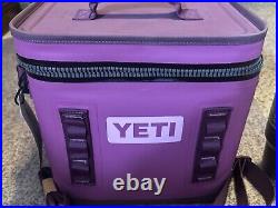 YETI Hopper Flip 12 Soft Cooler + LUNCH BOX + 30 oz TUMBLER LTD ED NORDIC PURPLE