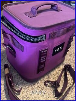 YETI Hopper Flip 12 Soft Cooler + LUNCH BOX + 30 oz TUMBLER LTD ED NORDIC PURPLE