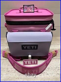 YETI Hopper Flip 12 Soft Cooler? POWER PINK? +Cosmic Lilac 3L Sidekick+Patch