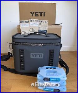 YETI Hopper Flip 18 Charcoal Portable Cooler With Bottle Openers And Bonus Ice