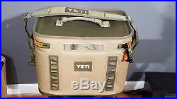 YETI Hopper Flip 18 Portable Cooler 5 Day Ice Soft Cooler Field Tan Blaze NWOB