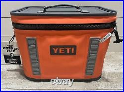 YETI Hopper Flip 18 RETIRED? CORAL! +? SUNSET PATCH+SHOULDER STRAP+ZIPPER LUBE