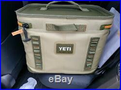 YETI Hopper Flip 18 Rugged Soft-Sided Ice Chest Cooler, Field Tan- NEW