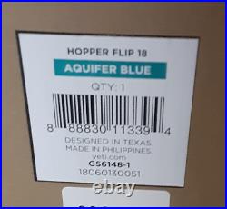 YETI Hopper Flip 18 Soft Sided 24 qt Cooler Aquifer Blue Retired Color