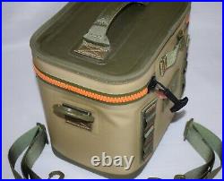 YETI Hopper Flip 8 Cooler Bag Field Tan & Blaze Orange With Shoulder Strap NEW