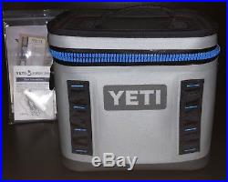 YETI Hopper Flip 8 Portable Cooler with Top Handle, Fog Gray Brand New