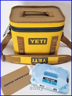 YETI Hopper Flip 8 Portable Soft Cooler Limited Edition Color Alpine Yellow -New