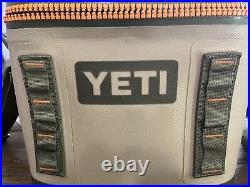 YETI Hopper Flip 8 Portable soft Cooler bag Field Tan/Blaze Orange withstrap rare